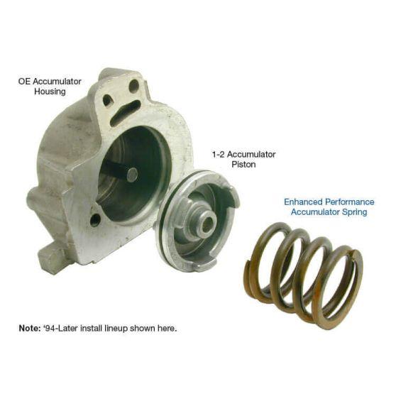 TOPONE 4L60E 1-2 Accumulator Piston & Housing Assembly - Aluminum (1993-Up, 4L65E/4L70E)